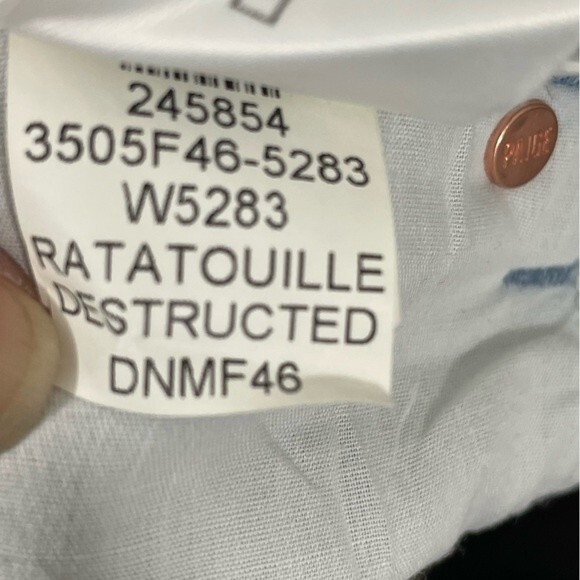 NWT‎ Paige Brigitte Boyfriend Skinny Jeans Destructed Denim Size 26 - Picture 10 of 12